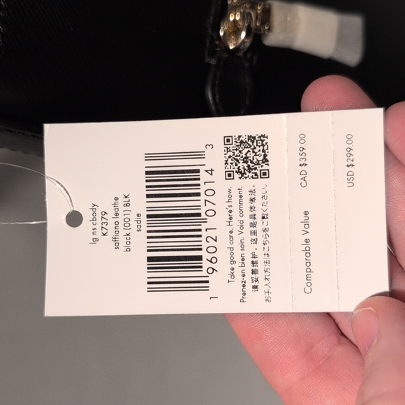 Kate Spade Large Sadie Crossbody Bag Black Saffiano Leather - Picture 5 of 12